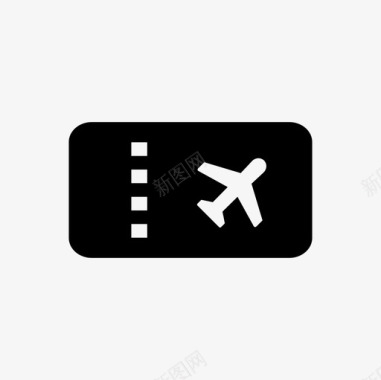 飞机票机票航空图标图标