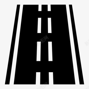 道路双向交通图标图标