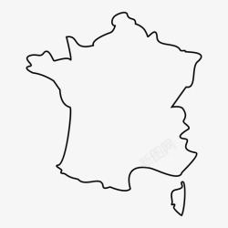环法自行车赛法国国家地图图标高清图片