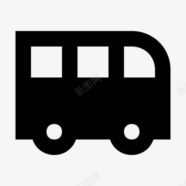 公共汽车教育和学校材料图标图标