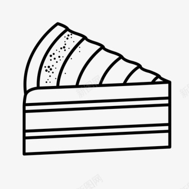芝士蛋糕展示片小吃图标图标