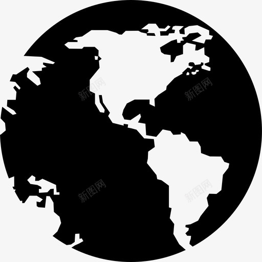 地球与美洲地图和旗帜地球图标svg_新图网 https://ixintu.com 地图和旗帜 地球与美洲 地球图标