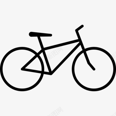 自行车长途跋涉小径图标图标
