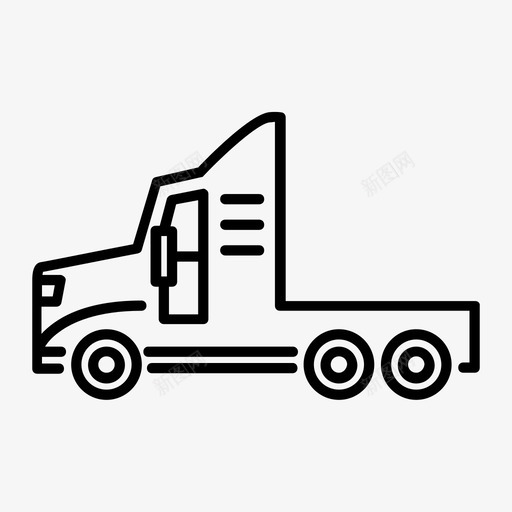半卡车运输船运图标svg_新图网 https://ixintu.com 半卡车 卡车 吉普车 汽车 汽车包装 船运 运输 送货 钻机