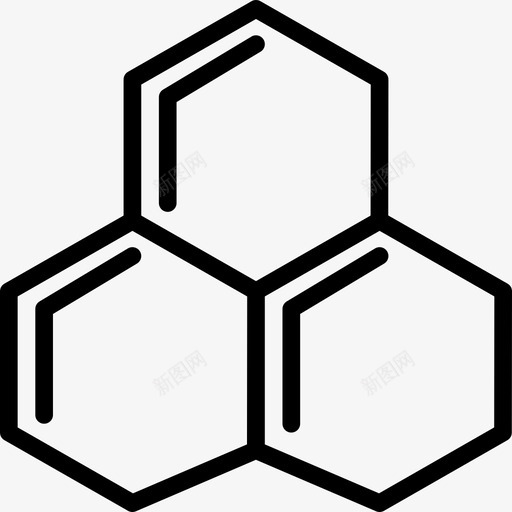 碳环科学研究图标svg_新图网 https://ixintu.com 价态 分子 化学 原子 实验室 知识 研究 碳环 科学 科学大纲 键