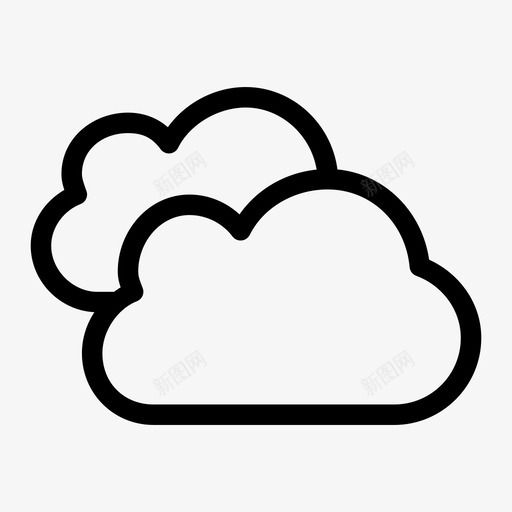 云积累空气图标svg_新图网 https://ixintu.com 云 天气 建筑 数据 气体 气团 积少成多 积累 空气