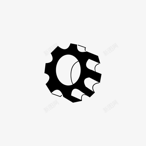 齿轮工具设置图标svg_新图网 https://ixintu.com 发动机 工具 旋转 机器 机械 油 简单 装置 设置 齿轮