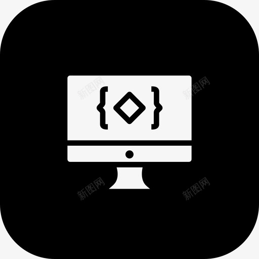 监控编码开发图标svg_新图网 https://ixintu.com 像素 分辨率 屏幕 开发 搜索引擎优化网站瓷砖固体差异 显示 监控 移动 编码 语言