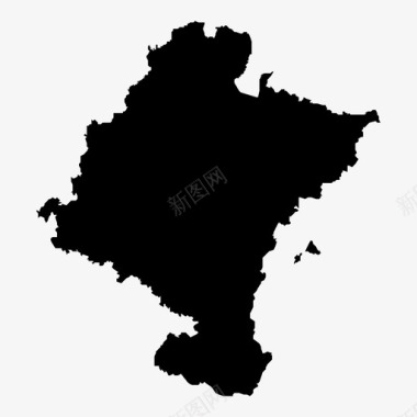 纳瓦拉地震西班牙领土图标图标