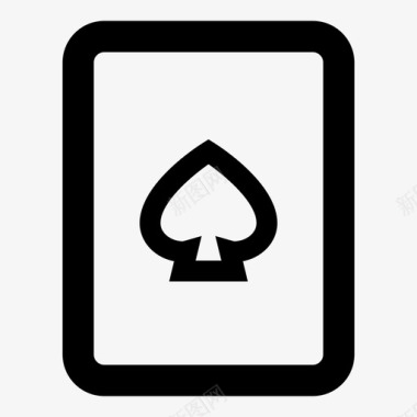 黑桃王牌售出扑克牌图标图标