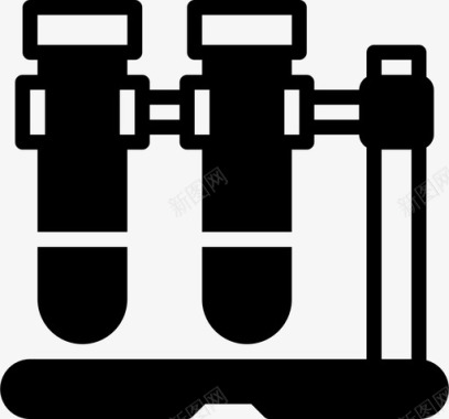 试管科学样品图标图标