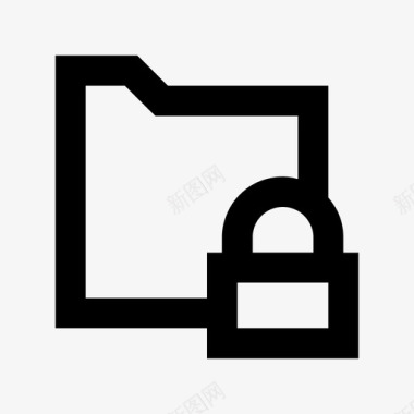 锁定文件夹受保护文档nope图标图标