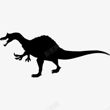 恐龙形状的刺激物动物动物王国图标图标