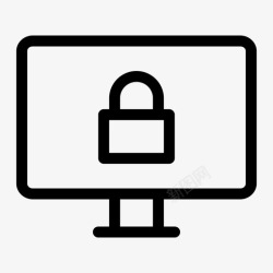 最新套房电视显示器锁浪涌智能手机图标高清图片