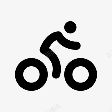 自行车手赛车手人图标图标