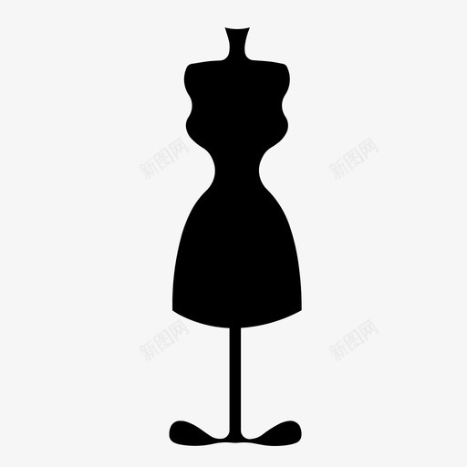 长人体模特缝纫图标svg_新图网 https://ixintu.com 缝纫 长人体模特