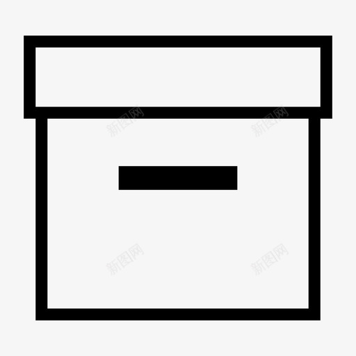纸盒档案纸板图标svg_新图网 https://ixintu.com 商务 存储 封面 打印机 档案 白皮书 纸板 纸盒 装运 财务和办公室
