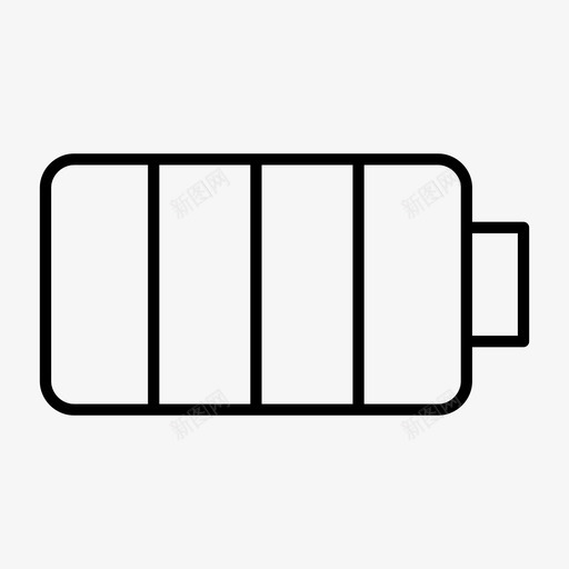 满电池电源指示灯图标svg_新图网 https://ixintu.com 上升时间 充电 容量 指示灯 指示灯变薄 满电池 电池 电流 电源 电量