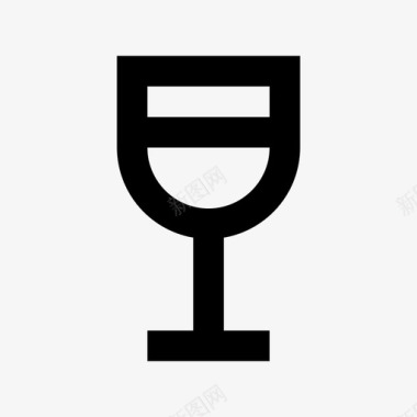 酒杯酒类水晶图标图标