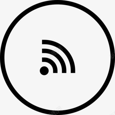 wifi用户需要圆形实心图标图标