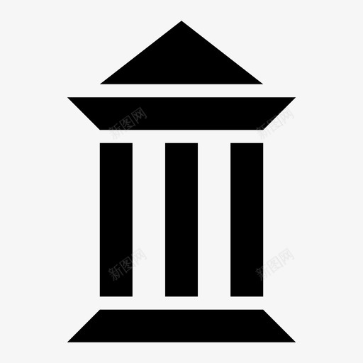 银行机构金融资金图标svg_新图网 https://ixintu.com 机构金融资金 银行
