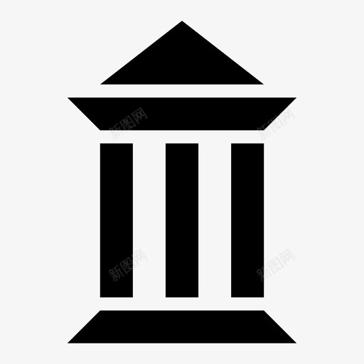 银行机构金融资金图标svg_新图网 https://ixintu.com 机构金融资金 银行