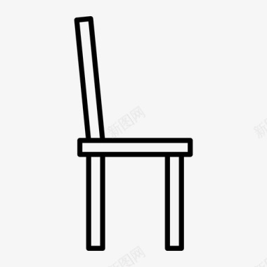 椅子木椅摇椅图标图标