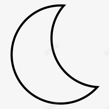 月亮睡觉夜晚图标图标