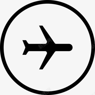 飞行用户界面圆形实心卷3图标图标