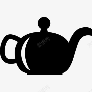 茶壶食物厨房图标图标