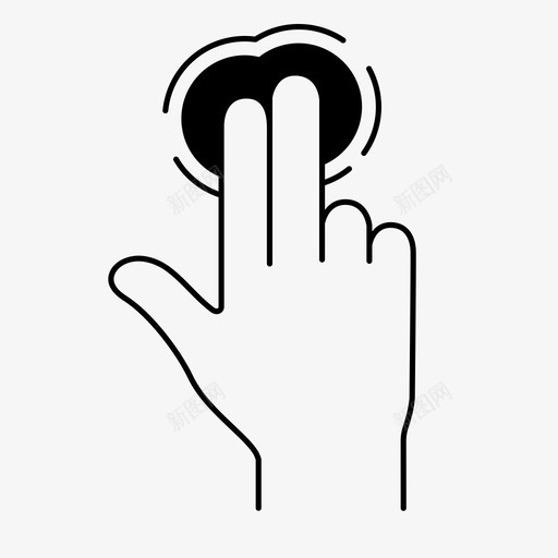两个手指点击触摸振动图标svg_新图网 https://ixintu.com 两个手指点击 互联网 手势1 振动 控制 最新技术 界面 触摸 通讯 颤抖