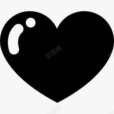 心脏黑色形状医学医学图标图标