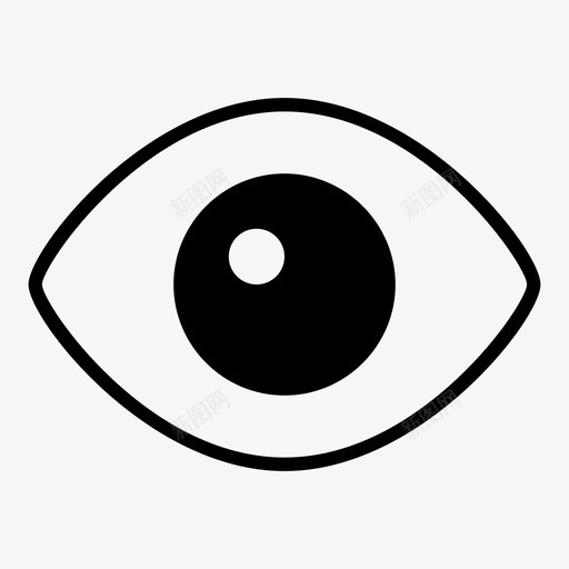 眼睛眼球虹膜图标svg_新图网 https://ixintu.com 看 眼球 眼睛 缩放 虹膜