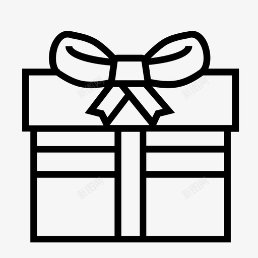 礼品盒礼盒庆典图标svg_新图网 https://ixintu.com 在线购物电子商务 庆典 礼品 礼品盒 礼盒