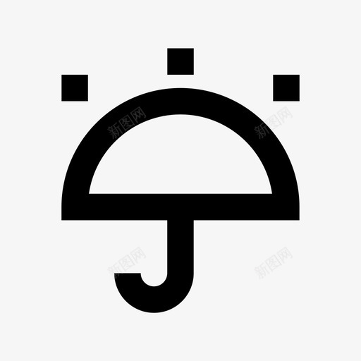 雨伞装运和交付材料图标svg_新图网 https://ixintu.com 装运和交付材料图标 雨伞
