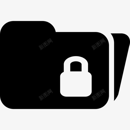 打开安全通用文件夹符号锁定图标svg_新图网 https://ixintu.com 打开安全通用文件夹 符号锁定
