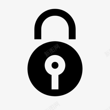 锁用户需要实心图标图标