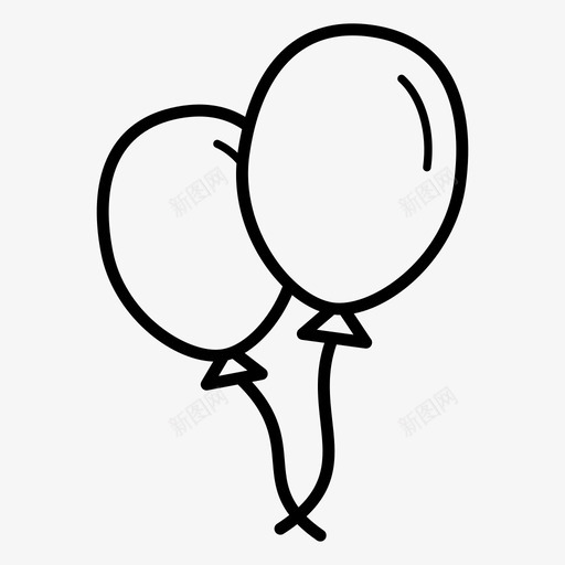 采购产品气球橡胶聚会图标svg_新图网 https://ixintu.com 7月4日 乳胶 庆祝 橡胶 氦球 漂浮 独立日 生日 空气 绳子 聚会 采购产品气球