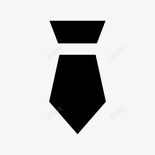 领带商务和办公材料实心图标svg_新图网 https://ixintu.com 商务和办公材料实心图标 领带