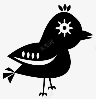 鸟智能手机脉冲图标图标
