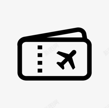 登机牌机票航空图标图标