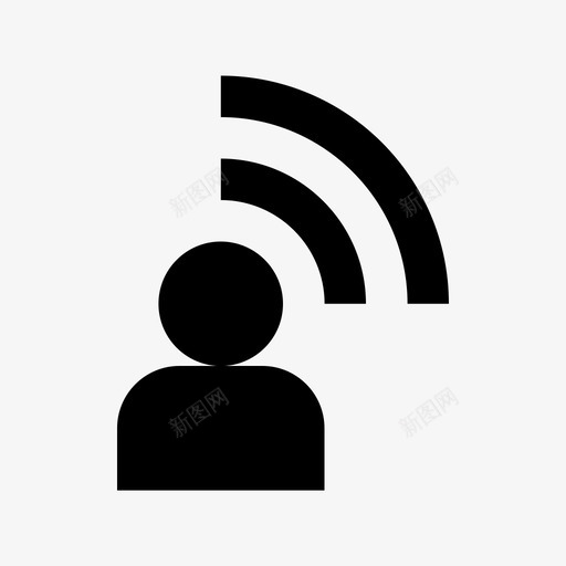 wifi用户互联网网络和通信图标svg_新图网 https://ixintu.com wifi用户 互联网 网络和通信