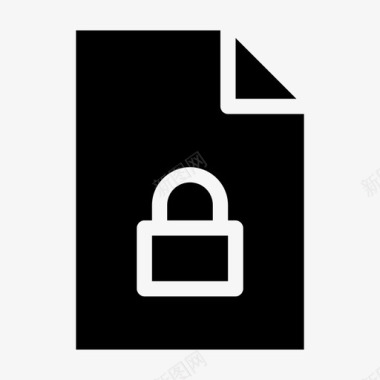 文件锁流安全图标图标