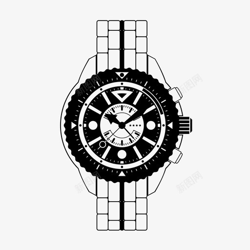 手表配件时钟图标svg_新图网 https://ixintu.com 号码 家 手表 指针 时钟 时间 配件 防水