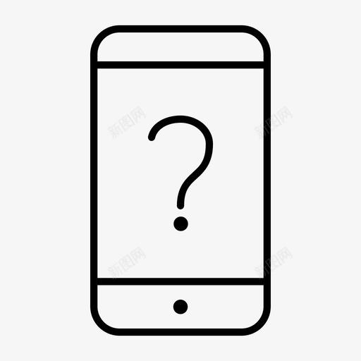 未知智能手机屏幕问号图标svg_新图网 https://ixintu.com android iphone 屏幕 手机 显示 未知智能手机 设备精简 通知 错误 问号 问题