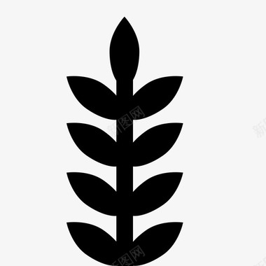 水稻悸动植物图标图标