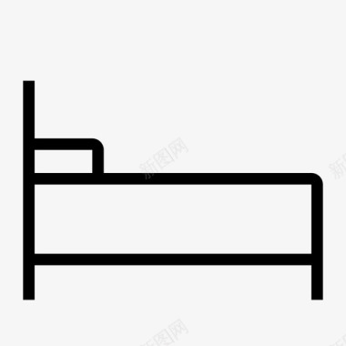 床展品休息图标图标