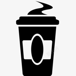 闻咖啡的味道咖啡杯饮料热的图标高清图片