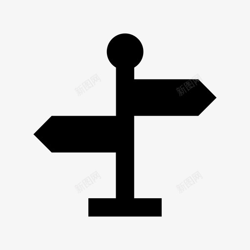 路标位置标识符图标svg_新图网 https://ixintu.com 位置 房地产材料设计图标 指引 指路柱 方向 方向柱 方向箭头 标识符 街道名称 路标