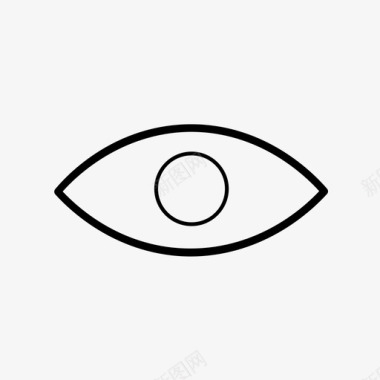 眼睛视觉可见度图标图标
